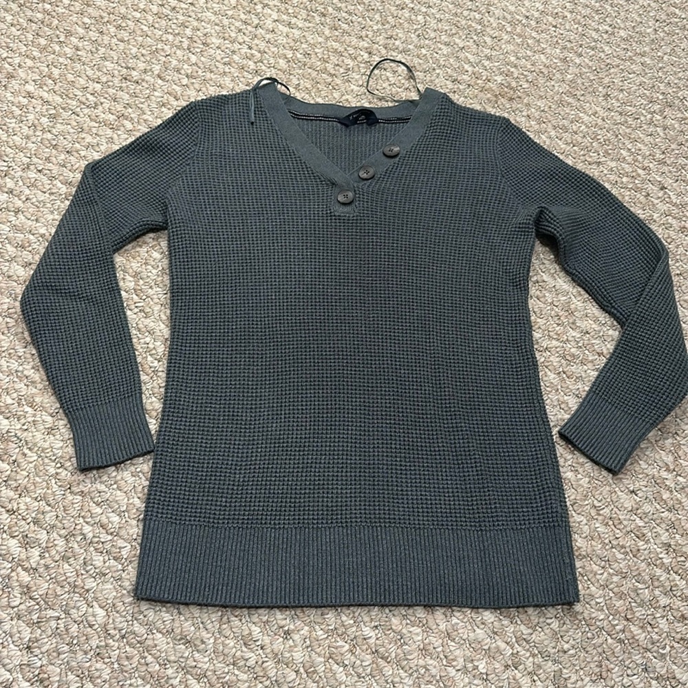 Denver Hayes, Large light knit sweater warm waffle knit sweater